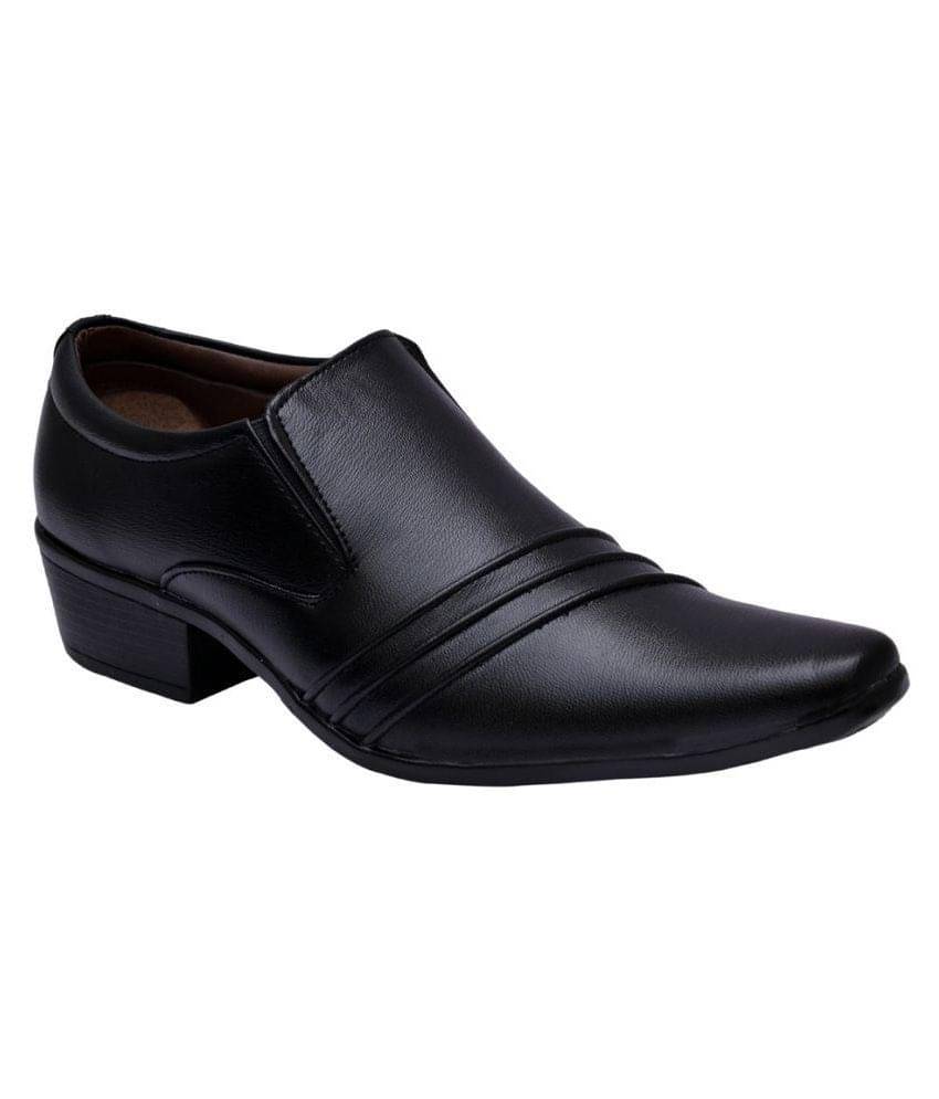 Sir Corbett Slip On Non-Leather Black Formal Shoes Sir Corbett Slip On Non-Leather Black Formal Shoes