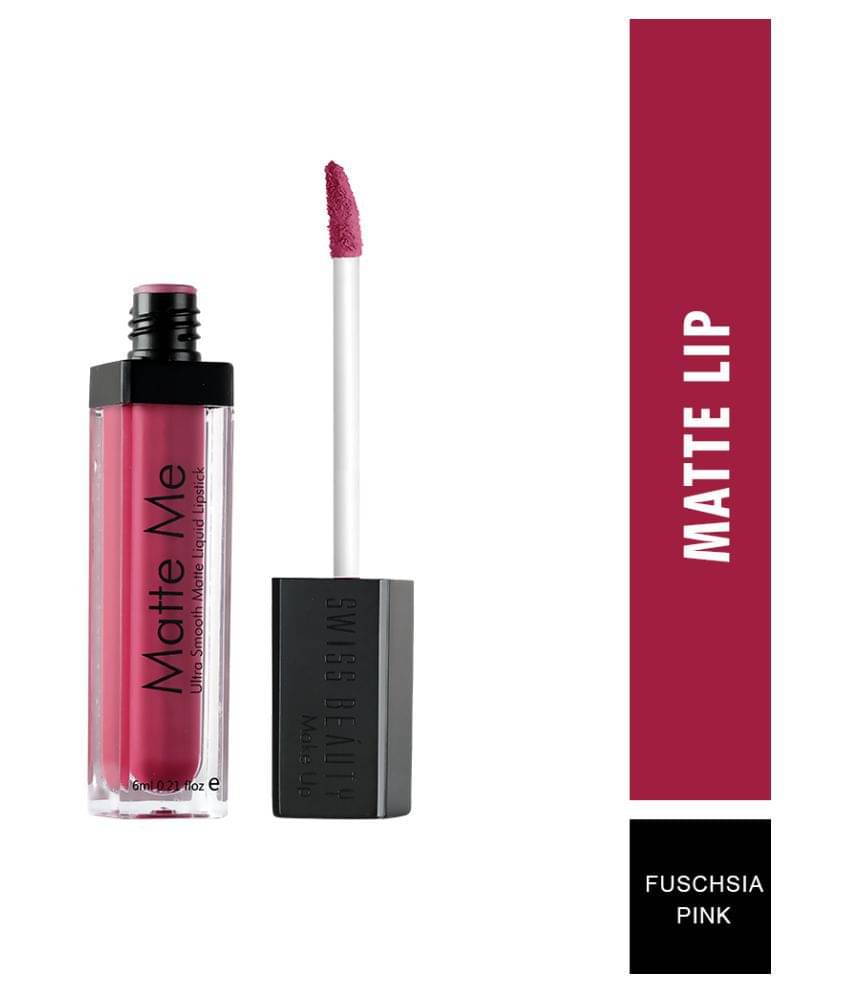     			Swiss Beauty Matte Liquid Lipstick (Fuchsia Pink), 6ml