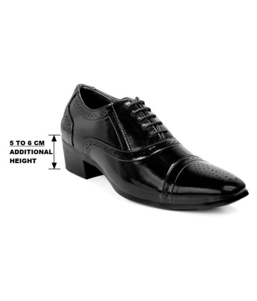     			BXXY Height Increasing Semi Brogue Black Men's Lifestyle Shoes