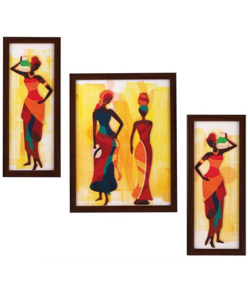 Indianara - Abstract Painting With Frame