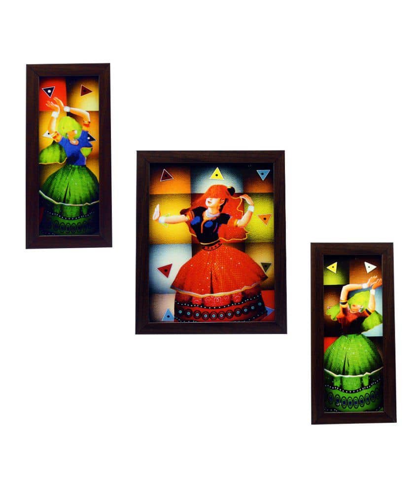 Indianara Synthetic Painting With Frame
