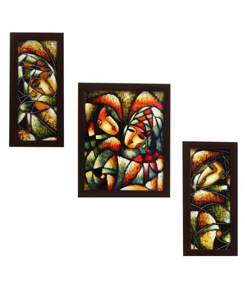 Indianara - Abstract Painting With Frame