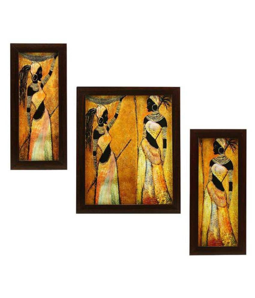 Indianara Synthetic Painting With Frame