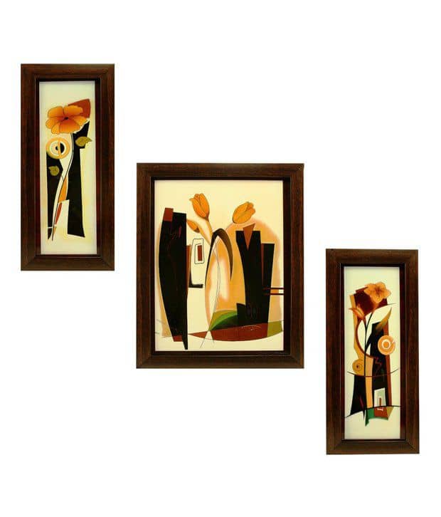 Indianara Synthetic Painting With Frame