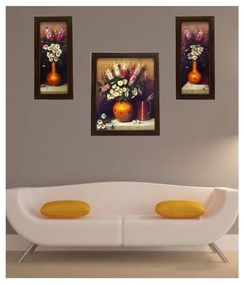     			Indianara - Floral Painting With Frame