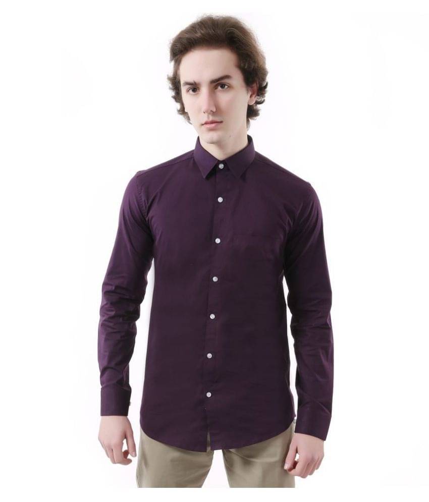     			Vida Loca Linen Purple Shirt