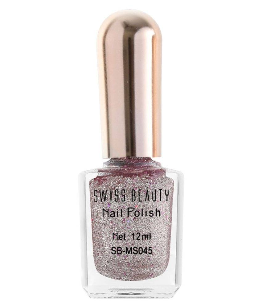 Swiss Beauty Glitter Nail Polish (Shade-12) Pack of 3, 12ml each Swiss Beauty Glitter Nail Polish (Shade-12) Pack of 3, 12ml each