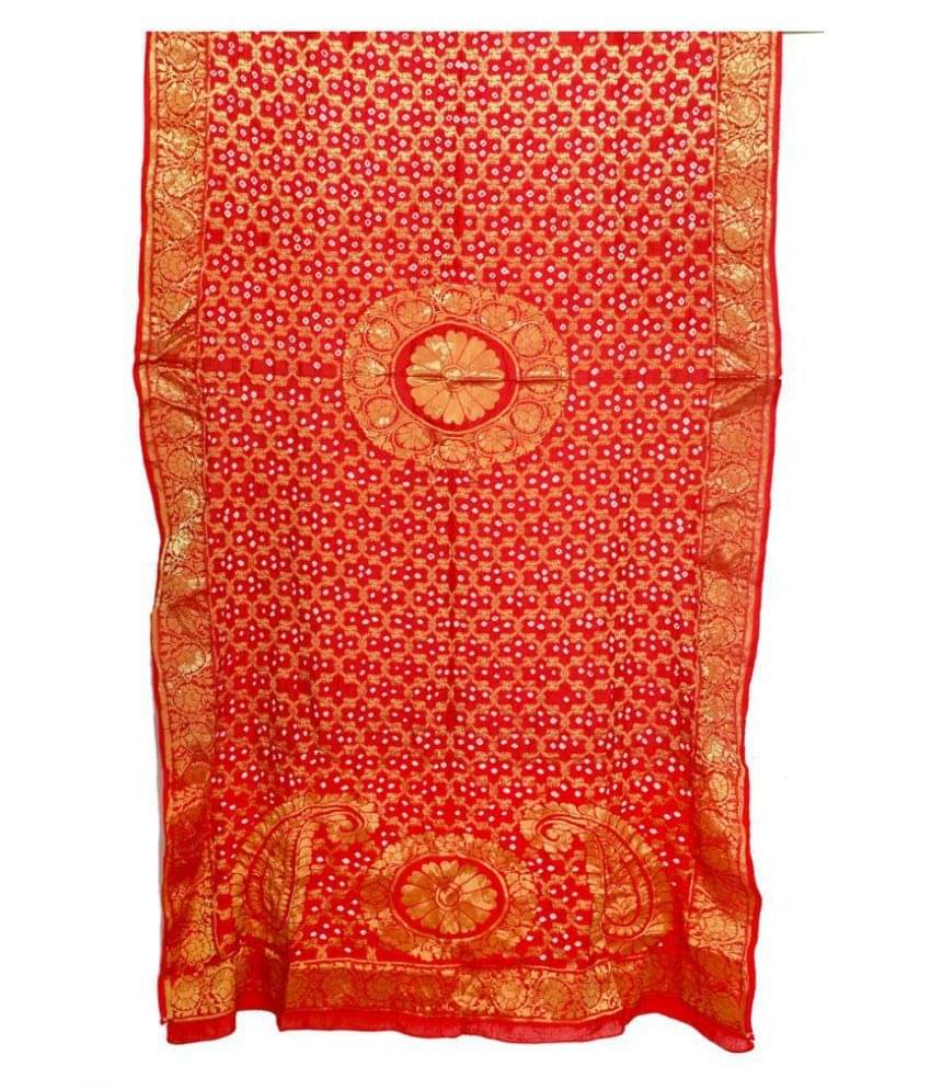 Apratim Red Silk Banarasi Dupatta Apratim Red Silk Banarasi Dupatta