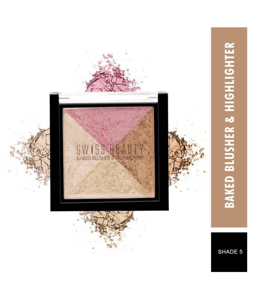     			Swiss Beauty Baked Blusher & Highlighter (Shade-05), 7gm