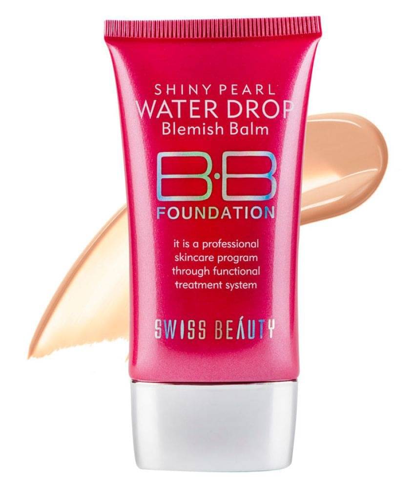     			Swiss Beauty BB Shiny Pearl Water Drop Cream Foundation Dark SPF 15 40 g