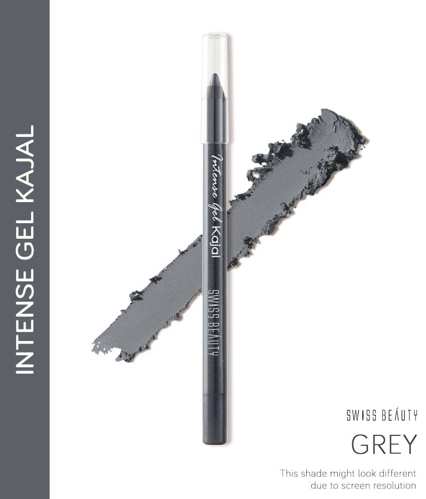    			Swiss Beatuy Intense Gel Kajal (Smokey), 1.2gm each