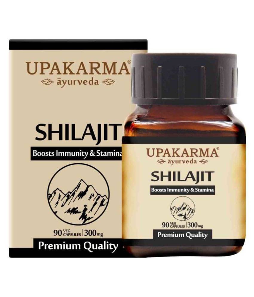     			UPAKARMA Shilajeet Extract 100% Natural Capsules-90 Caps 90 no.s
