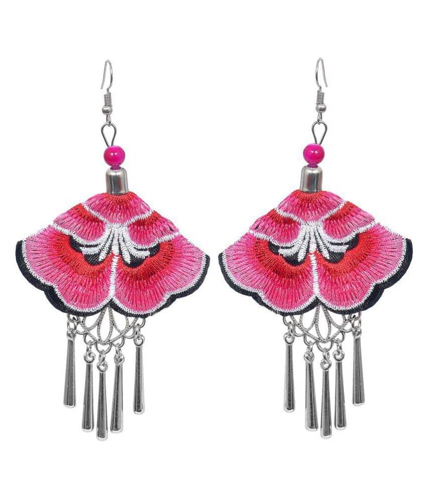     			Asmitta Beguiling Handcraft Silver Plated Earrings For Women