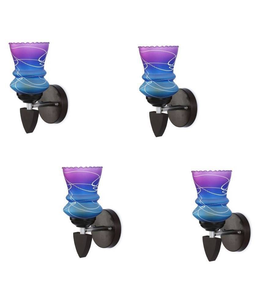 Somil Decorative Wall Lamp Light Glass Wall Light Multi - Pack of 4 Somil Decorative Wall Lamp Light Glass Wall Light Multi - Pack of 4