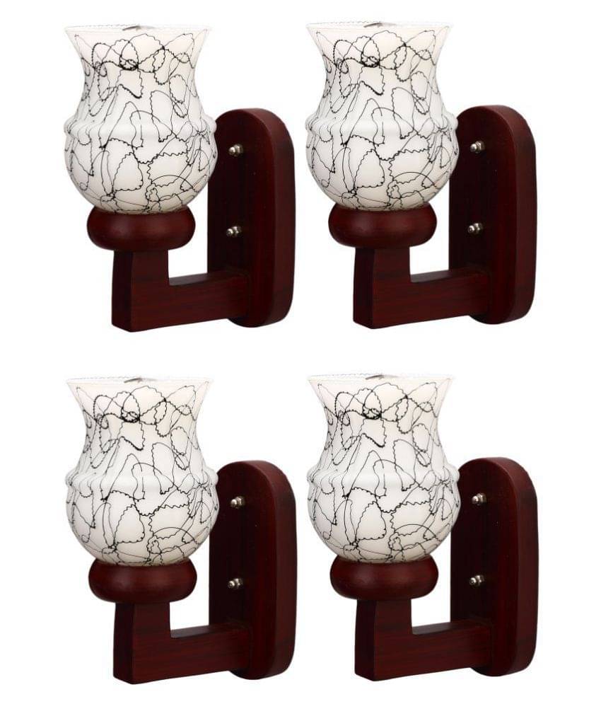     			Somil Decorative Wall Lamp Light Glass Wall Light Multi - Pack of 4