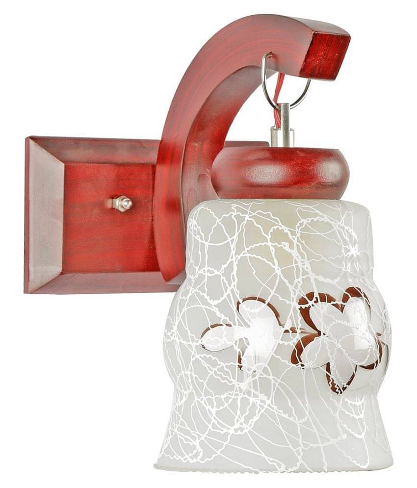     			Somil Decorative Wall Lamp Light Glass Wall Light White - Pack of 1