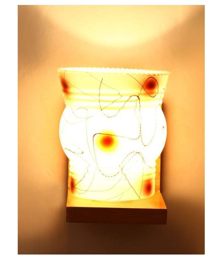 Somil Decorative Wall Lamp Light Glass Wall Light White - Pack of 1 Somil Decorative Wall Lamp Light Glass Wall Light White - Pack of 1