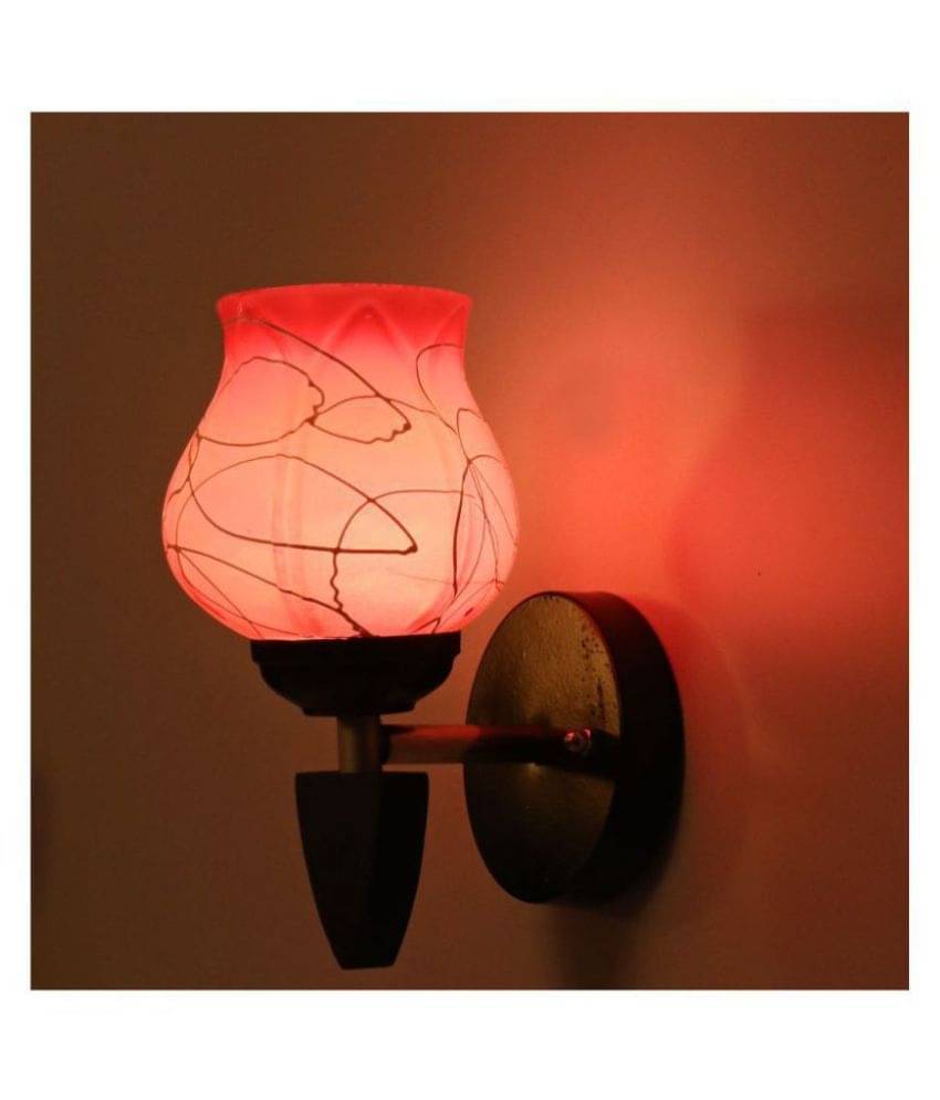 Somil Decorative Wall Lamp Light Glass Wall Light Pink - Pack of 1     			Somil Decorative Wall Lamp Light Glass Wall Light Pink - Pack of 1
