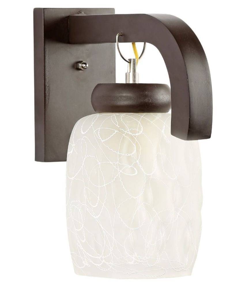     			Somil Decorative Wall Lamp Light Glass Wall Light White - Pack of 1