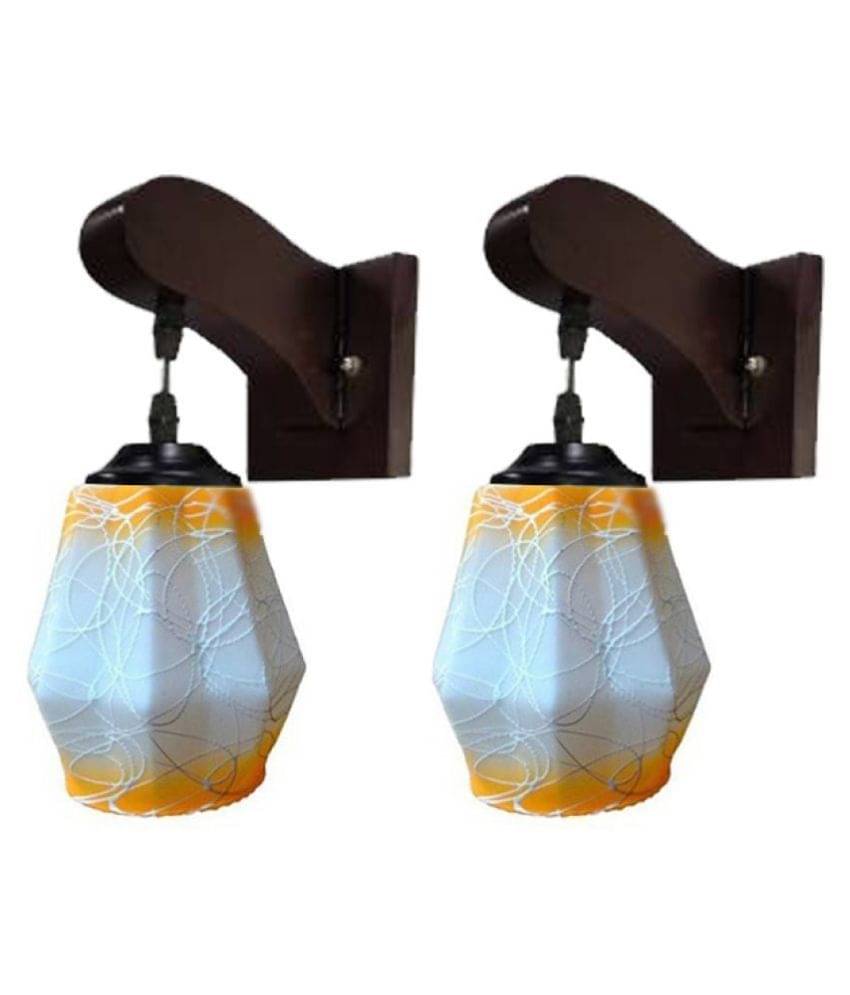 Somil Decorative Wall Lamp Light Glass Wall Light Multi - Pack of 2     			Somil Decorative Wall Lamp Light Glass Wall Light Multi - Pack of 2