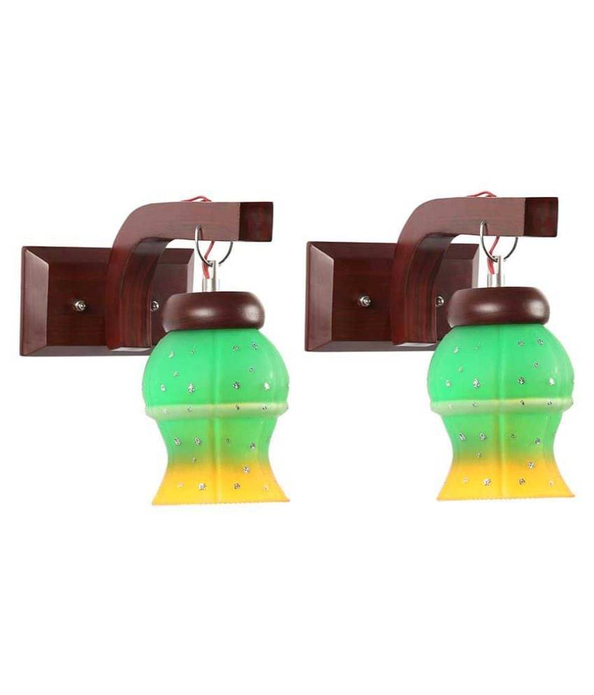 Somil Decorative Wall Lamp Light Glass Wall Light Multi - Pack of 2 Somil Decorative Wall Lamp Light Glass Wall Light Multi - Pack of 2
