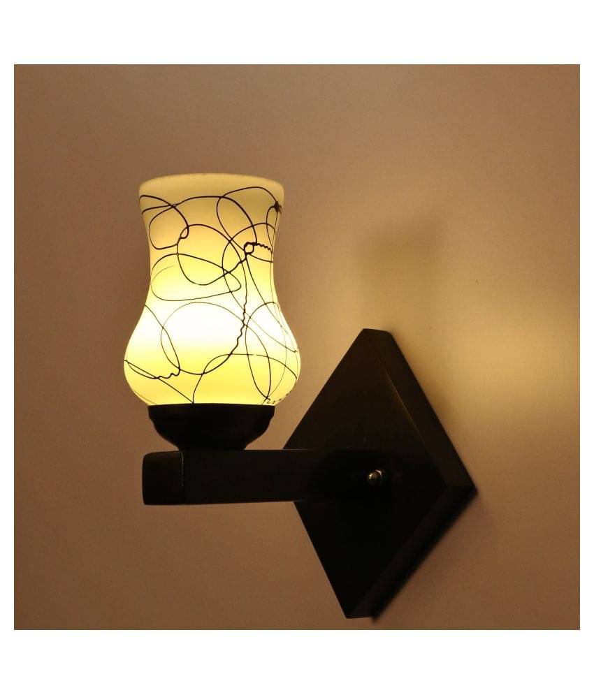 Somil Decorative Wall Lamp Light Glass Wall Light Black - Pack of 1 Somil Decorative Wall Lamp Light Glass Wall Light Black - Pack of 1