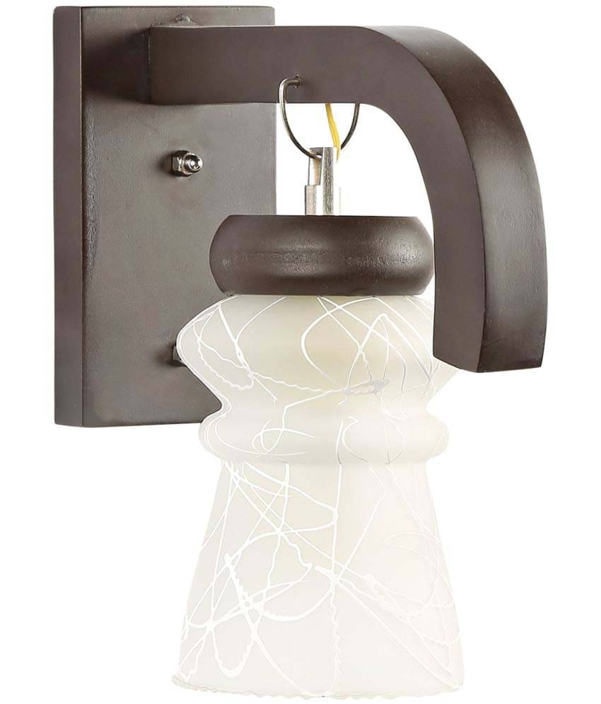 Somil Decorative Wall Lamp Light Glass Wall Light White - Pack of 1 Somil Decorative Wall Lamp Light Glass Wall Light White - Pack of 1
