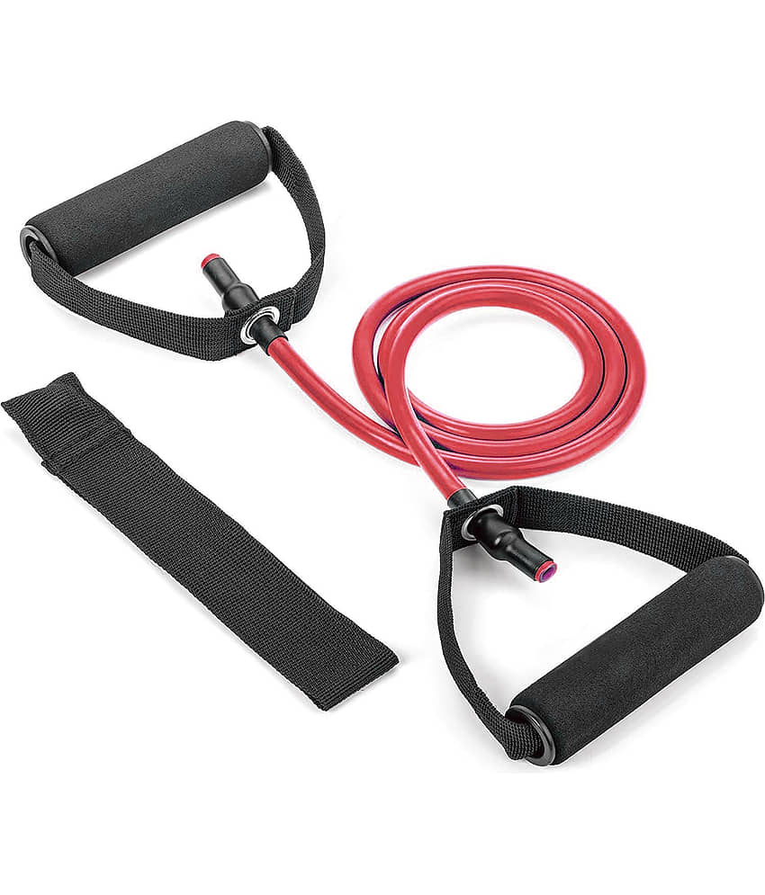 House of Quirk Resistance Tube Exercise Bands for Stretching with Door Anchor, Workout, and Toning for Men, and Women - Sports and Fitness Equipment | Buy online on ZillyBuy