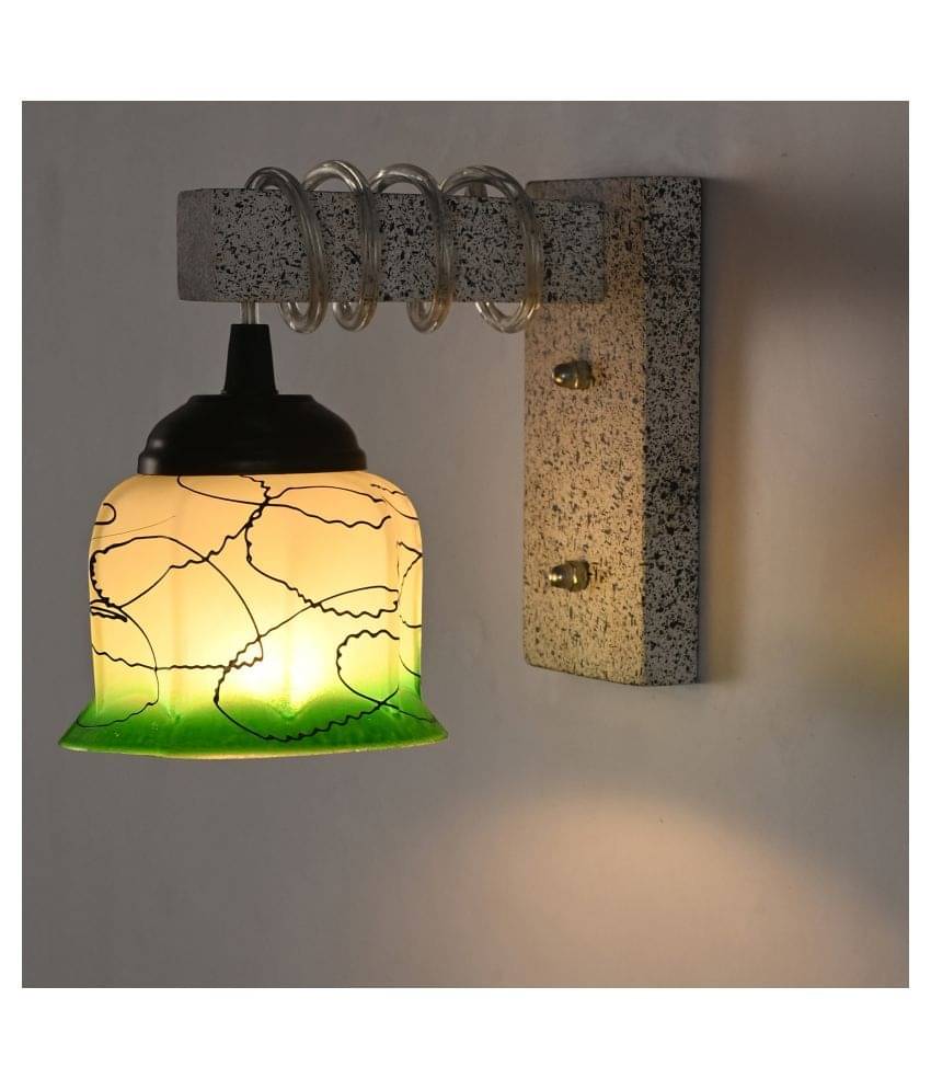 AFAST New Pendant Wood Fitting Shade Glass Wall Light Green - Pack of 1 AFAST New Pendant Wood Fitting Shade Glass Wall Light Green - Pack of 1
