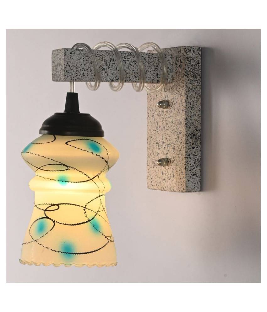    			AFAST New Pendant Wood Fitting Shade Glass Wall Light White - Pack of 1