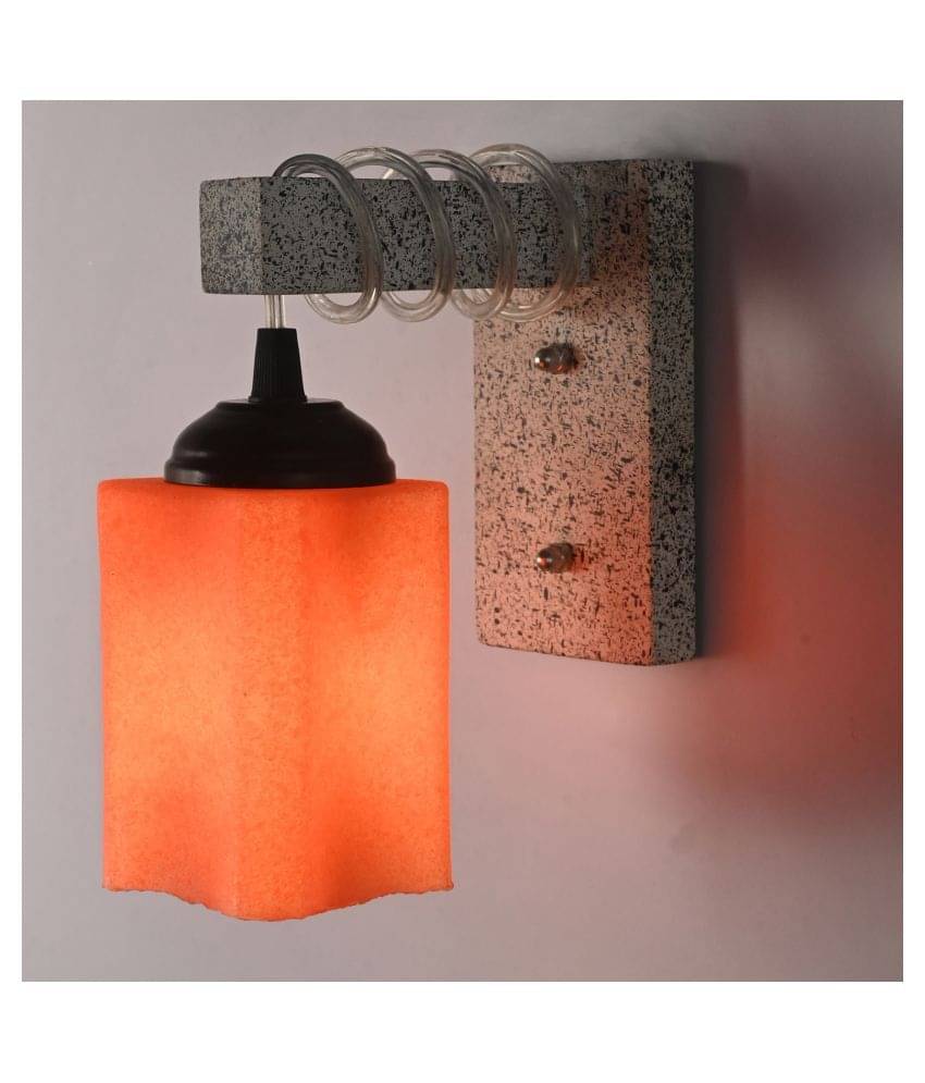 AFAST New Pendant Wood Fitting Shade Glass Wall Light Orange - Pack of 1 AFAST New Pendant Wood Fitting Shade Glass Wall Light Orange - Pack of 1