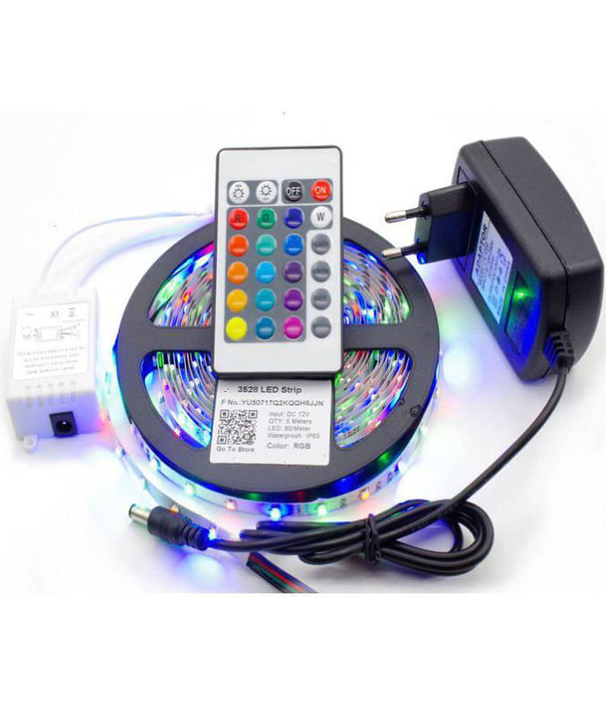 Buylink 250V-50mA Multi LED Strip Light 5 Meter - Pack of 1 - Electricals | Buy online on ZillyBuy