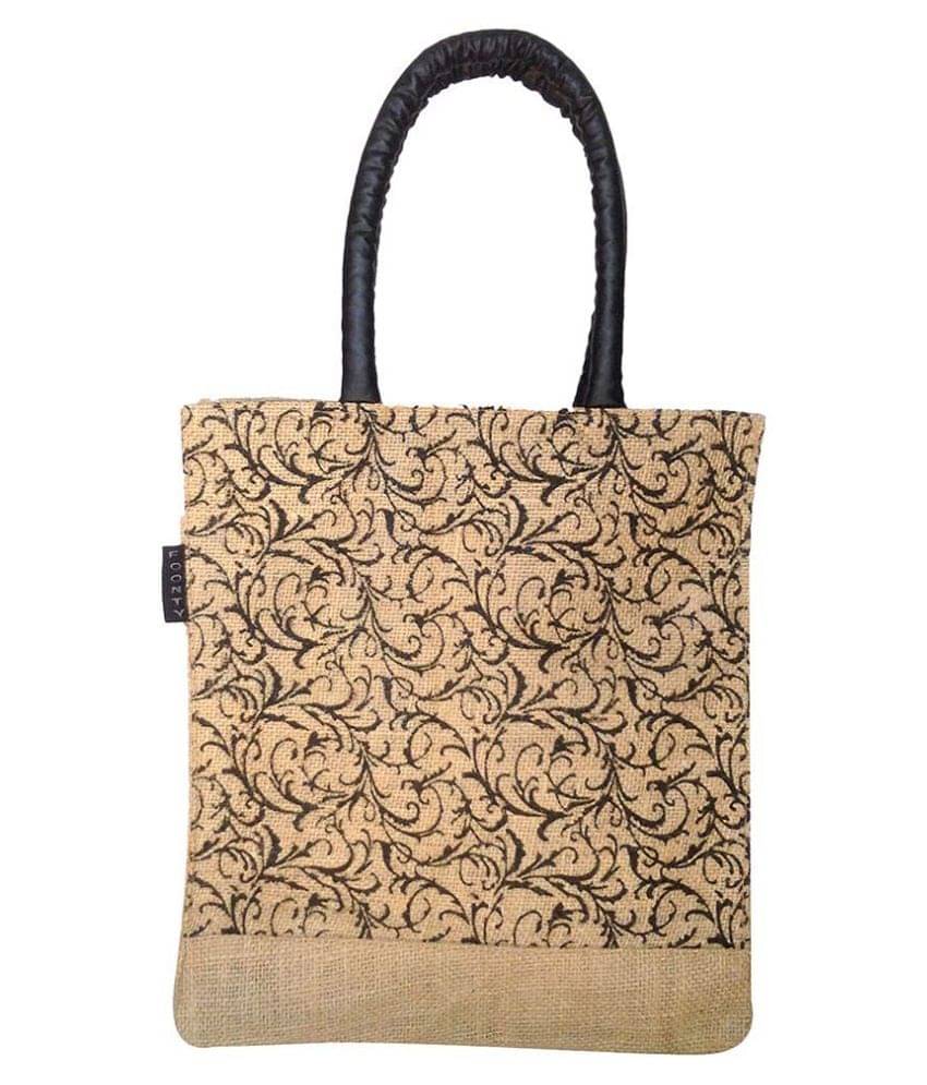     			Foonty Beige Lunch Bags - 1 Pc