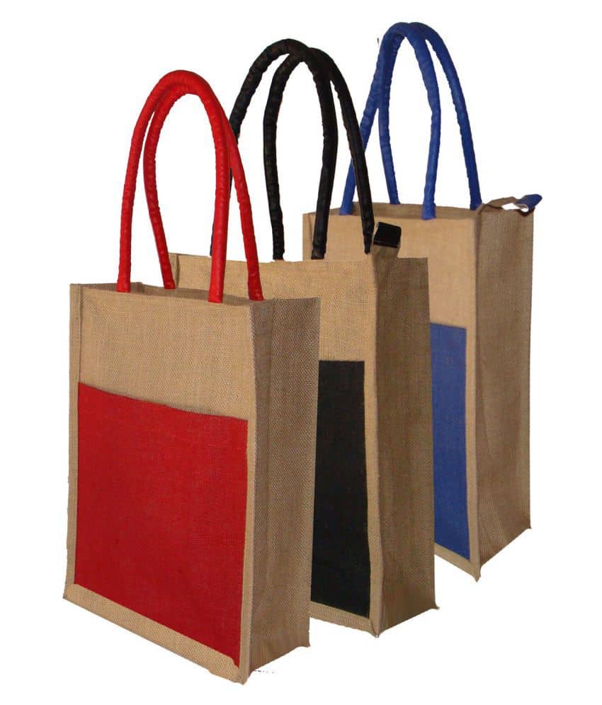 Foonty - Multicolor Jute Lunch Bag - Handbags | Buy online on ZillyBuy