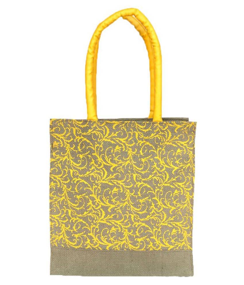Foonty Yellow Lunch Bags - 1 Pc - Handbags | Buy online on ZillyBuy