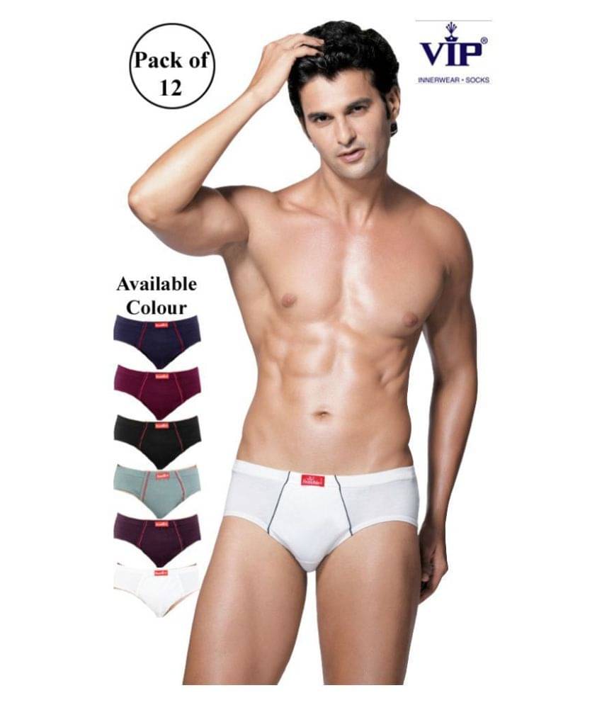     			VIP Multi Brief Pack of 12