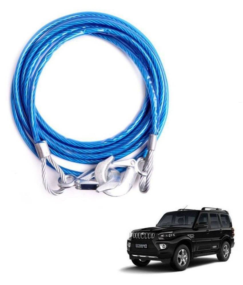 AutoRight Metallic with Rubber Sheath Towing Cable 3 Blue AutoRight Metallic with Rubber Sheath Towing Cable 3 Blue