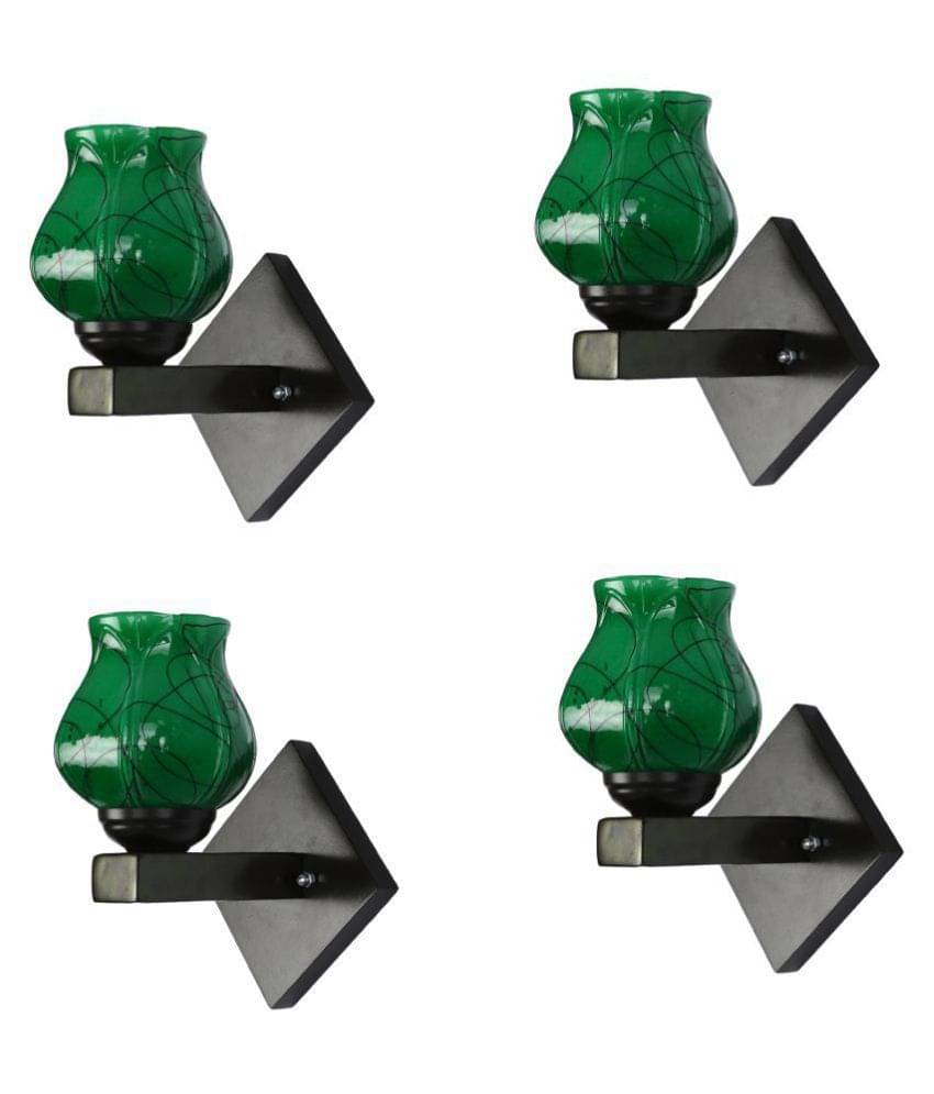 AFAST Decorative Wall Lamp Light Glass Wall Light Green - Pack of 4 AFAST Decorative Wall Lamp Light Glass Wall Light Green - Pack of 4