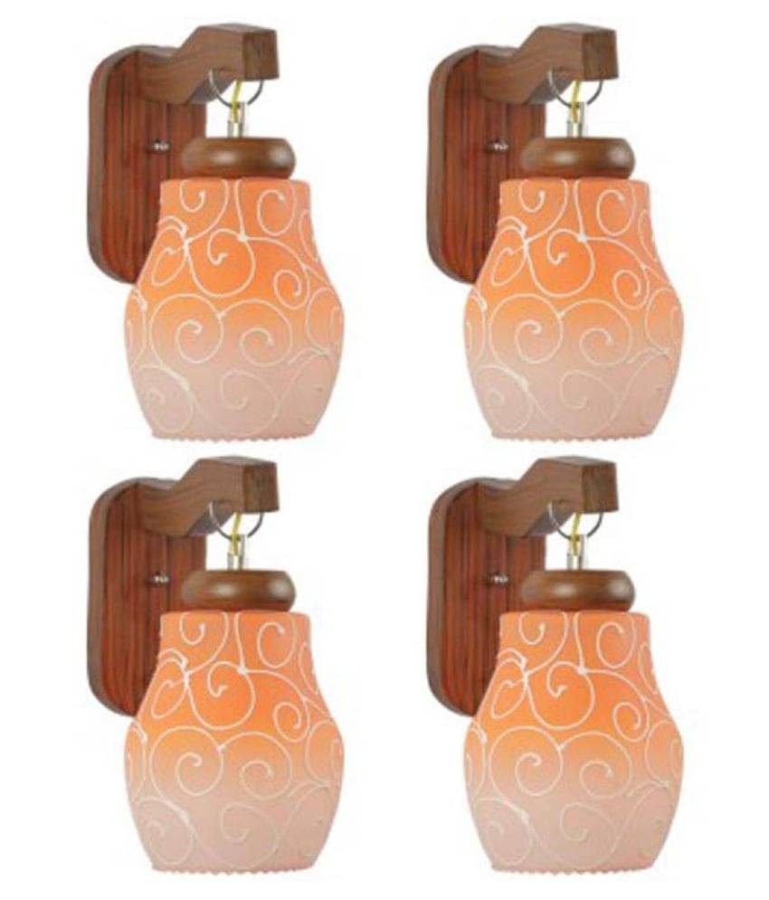 AFAST Decorative Wall Lamp Light Wood Wall Light Multi - Pack of 4 AFAST Decorative Wall Lamp Light Wood Wall Light Multi - Pack of 4