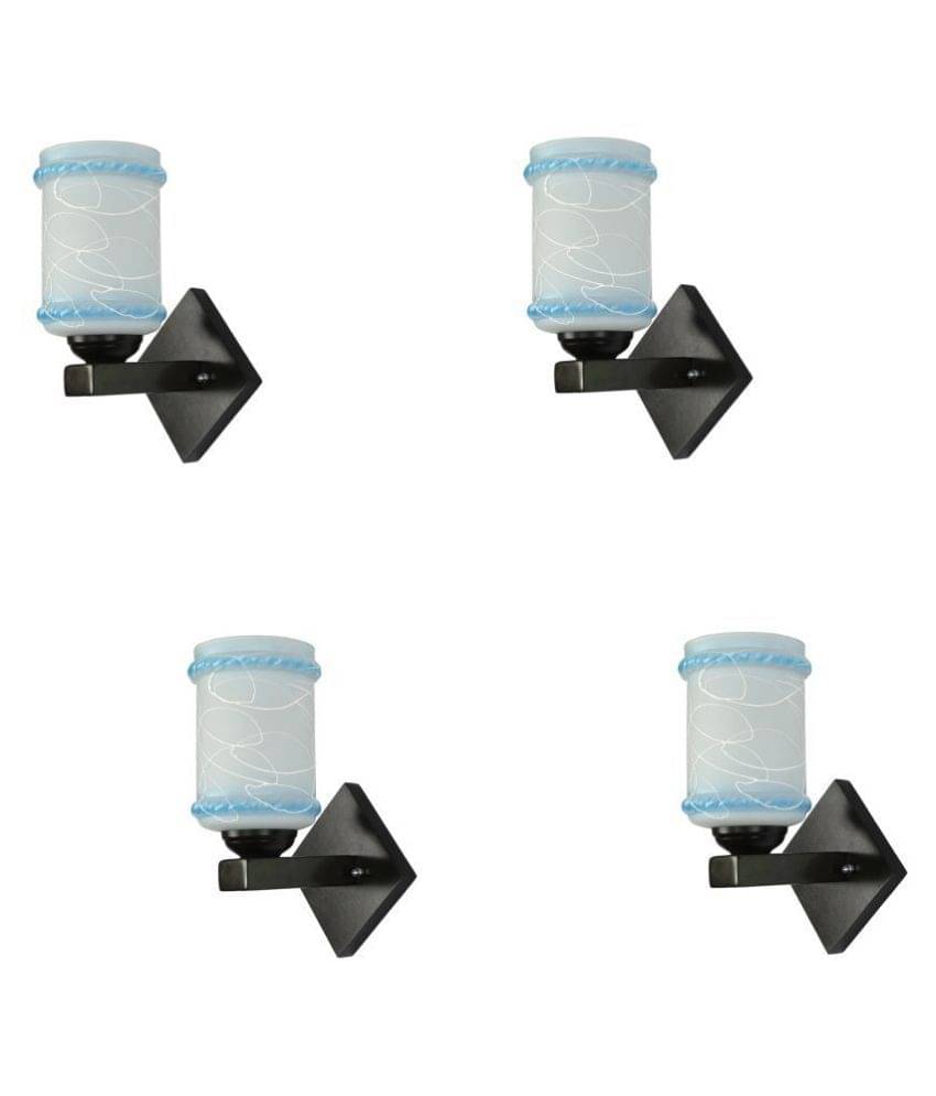 AFAST Decorative Wall Lamp Light Glass Wall Light Purple - Pack of 4 AFAST Decorative Wall Lamp Light Glass Wall Light Purple - Pack of 4