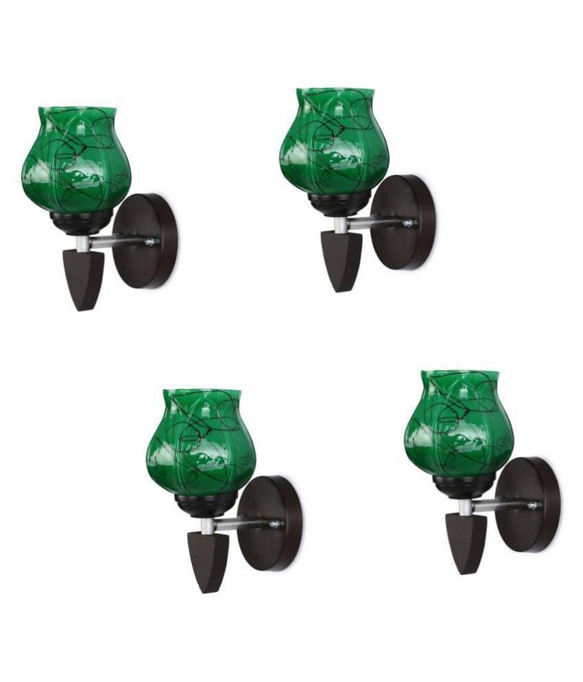 AFAST Decorative Wall Lamp Light Glass Wall Light Green - Pack of 4     			AFAST Decorative Wall Lamp Light Glass Wall Light Green - Pack of 4