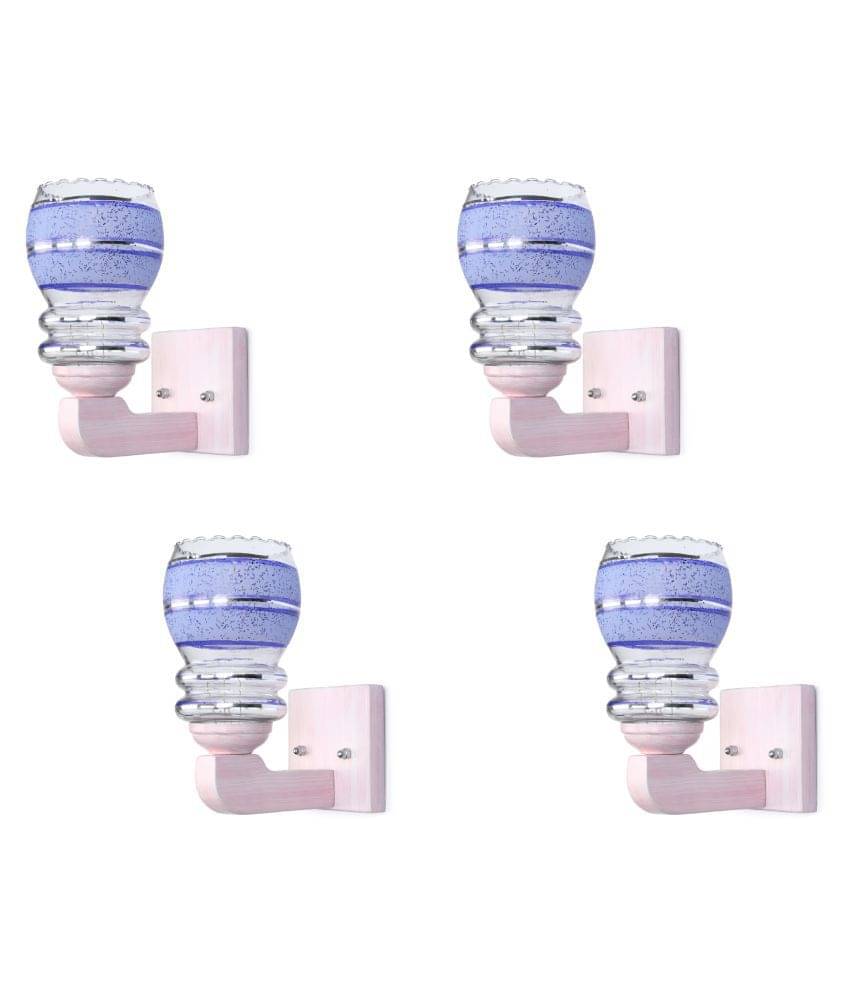 AFAST Decorative Wall Lamp Light Glass Wall Light Blue - Pack of 4 AFAST Decorative Wall Lamp Light Glass Wall Light Blue - Pack of 4