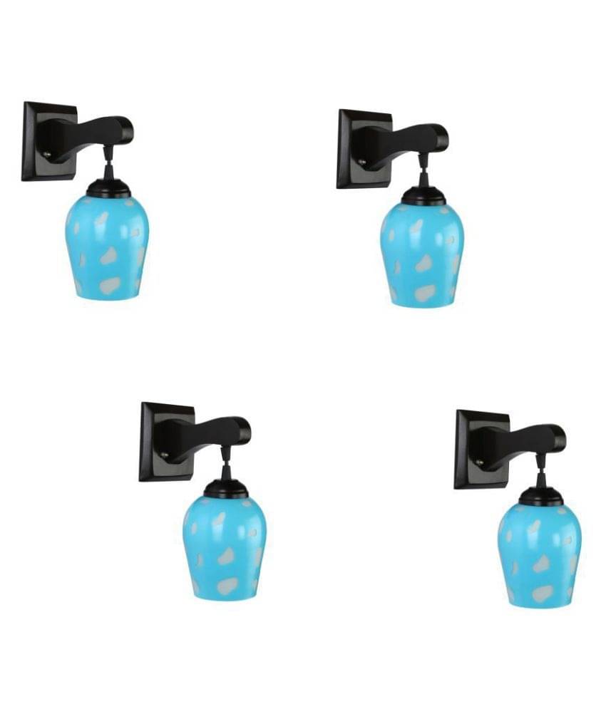 AFAST Decorative Wall Lamp Light Glass Wall Light Purple - Pack of 4 AFAST Decorative Wall Lamp Light Glass Wall Light Purple - Pack of 4