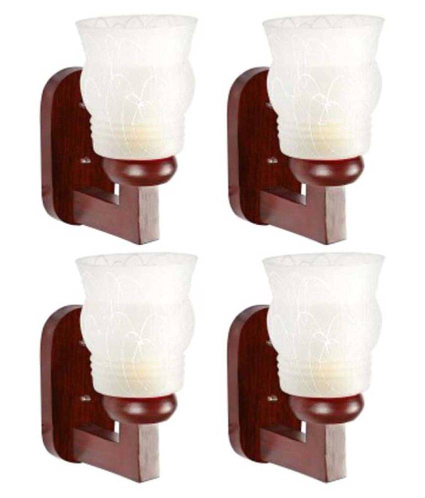 AFAST Decorative Wall Lamp Light Wood Wall Light Multi - Pack of 4 AFAST Decorative Wall Lamp Light Wood Wall Light Multi - Pack of 4