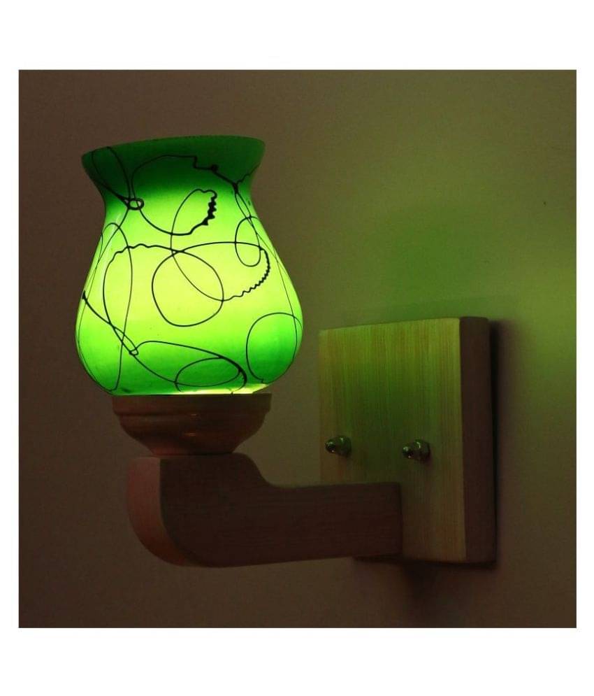 AFAST Decorative Wall Lamp Light Glass Wall Light Green - Pack of 1 AFAST Decorative Wall Lamp Light Glass Wall Light Green - Pack of 1