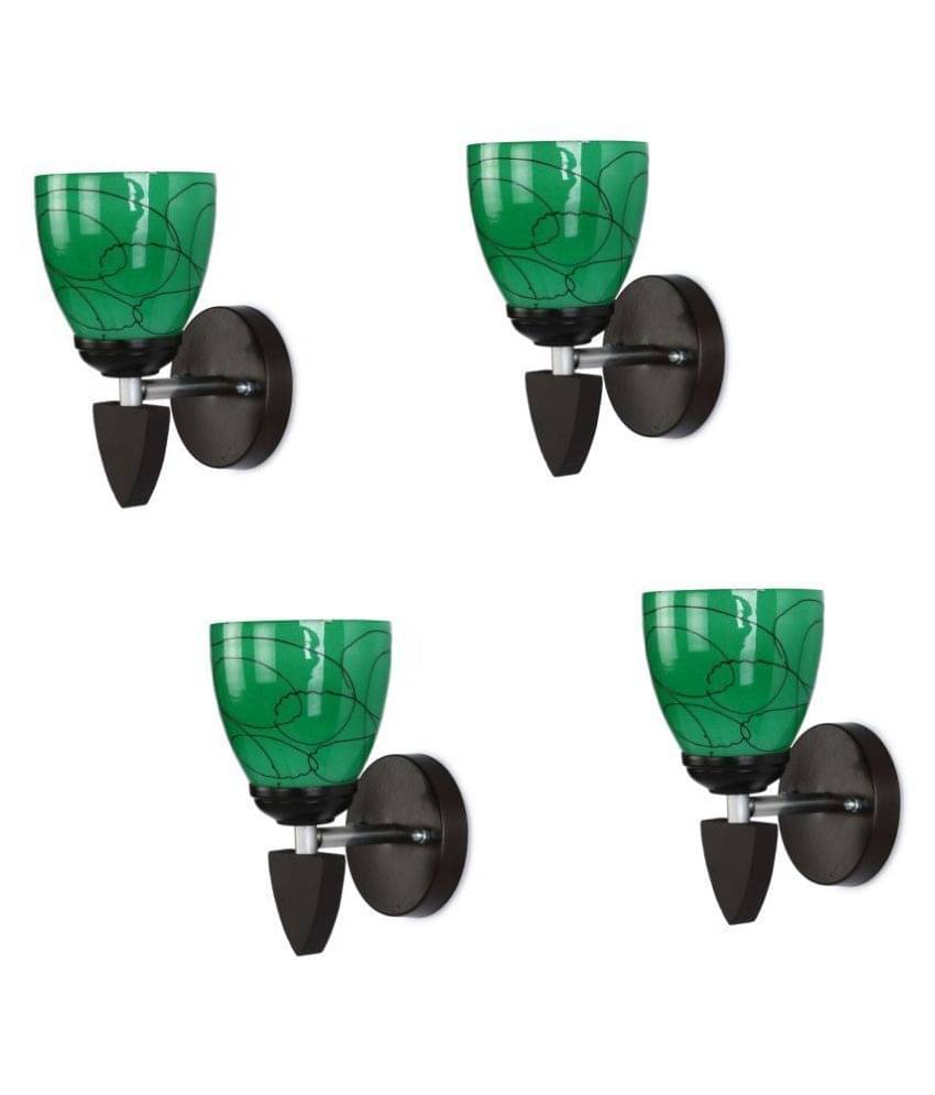 AFAST Decorative Wall Lamp Light Glass Wall Light Green - Pack of 4 AFAST Decorative Wall Lamp Light Glass Wall Light Green - Pack of 4