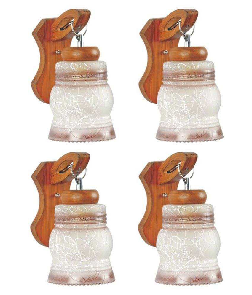 AFAST Decorative Wall Lamp Light Wood Wall Light Multi - Pack of 4 AFAST Decorative Wall Lamp Light Wood Wall Light Multi - Pack of 4