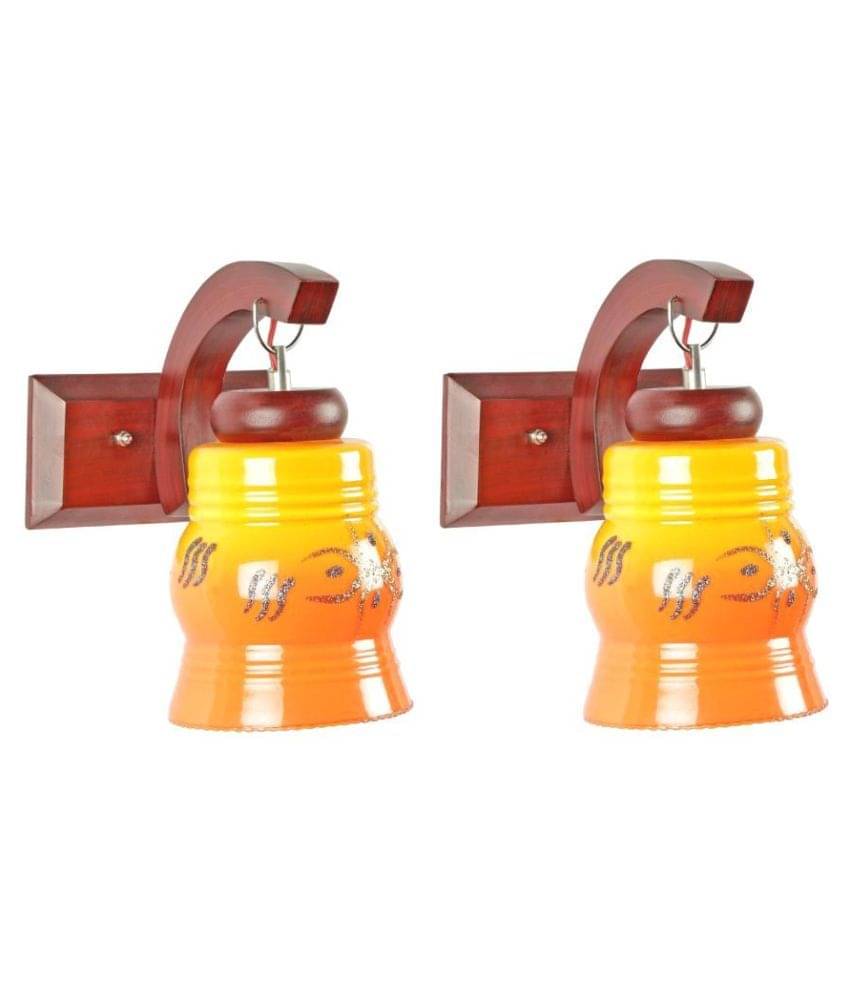     			AFAST Decorative Wall Lamp Light Wood Wall Light Multi - Pack of 2