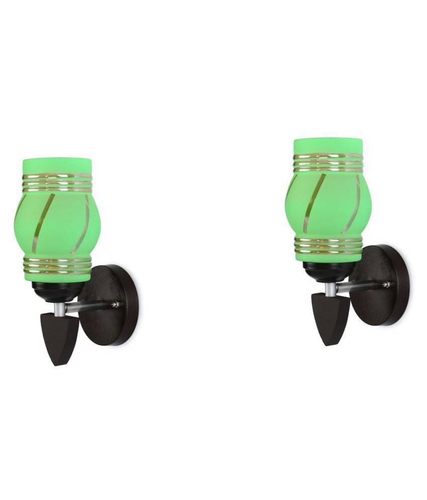 AFAST Decorative Wall Lamp Light Glass Wall Light Green - Pack of 2 AFAST Decorative Wall Lamp Light Glass Wall Light Green - Pack of 2