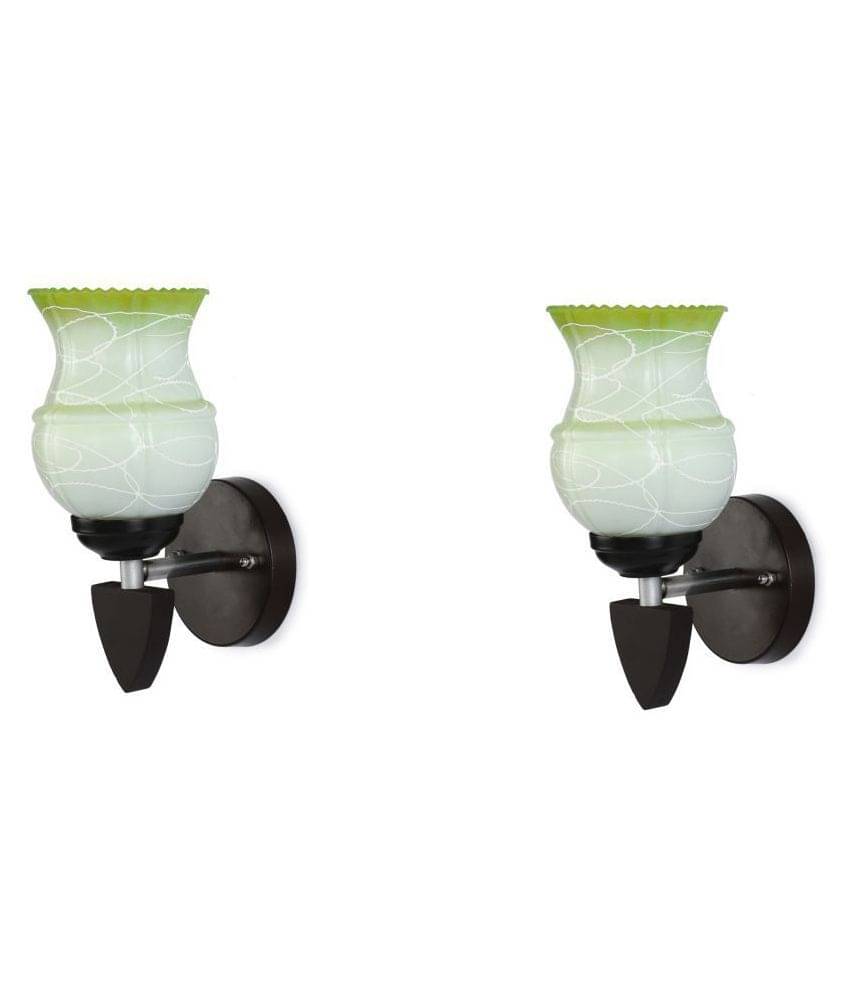 AFAST Decorative Wall Lamp Light Glass Wall Light Green - Pack of 2 AFAST Decorative Wall Lamp Light Glass Wall Light Green - Pack of 2
